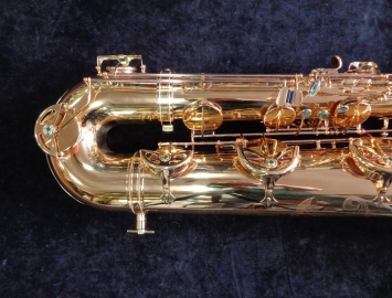 Photo NEW P Mauriat PM-350GL Bass Saxophone in Gold Lacquer